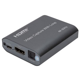 Video Capture with Loop HDMI USB2.0, 4K 60Hz